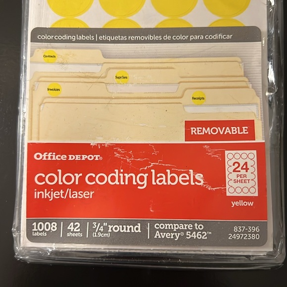 Office Depot Color Coding Labels - Picture 2 of 3